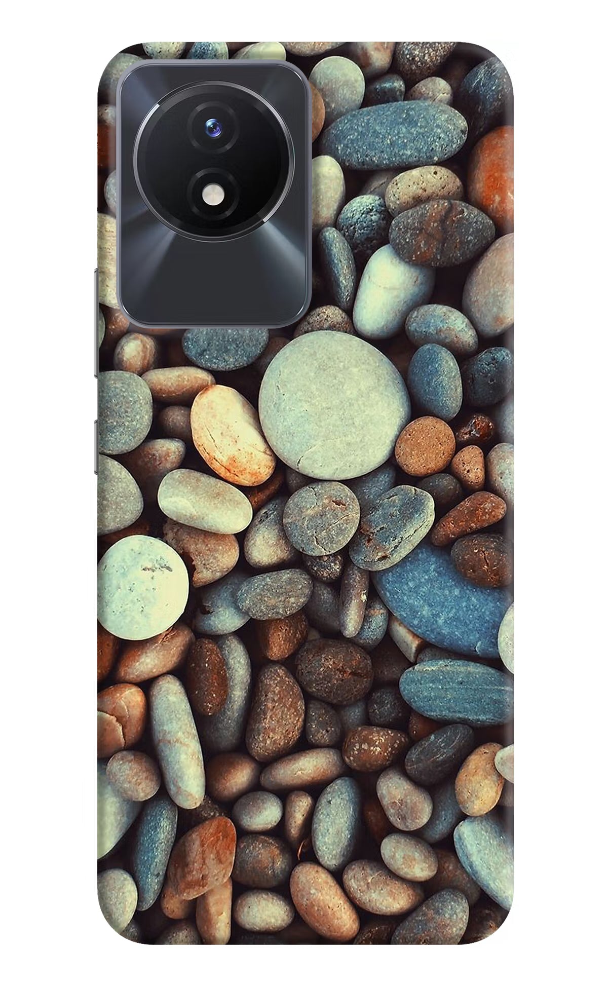 Pebble Vivo Y02/Y02T Hard Case Back Cover by Casekaro