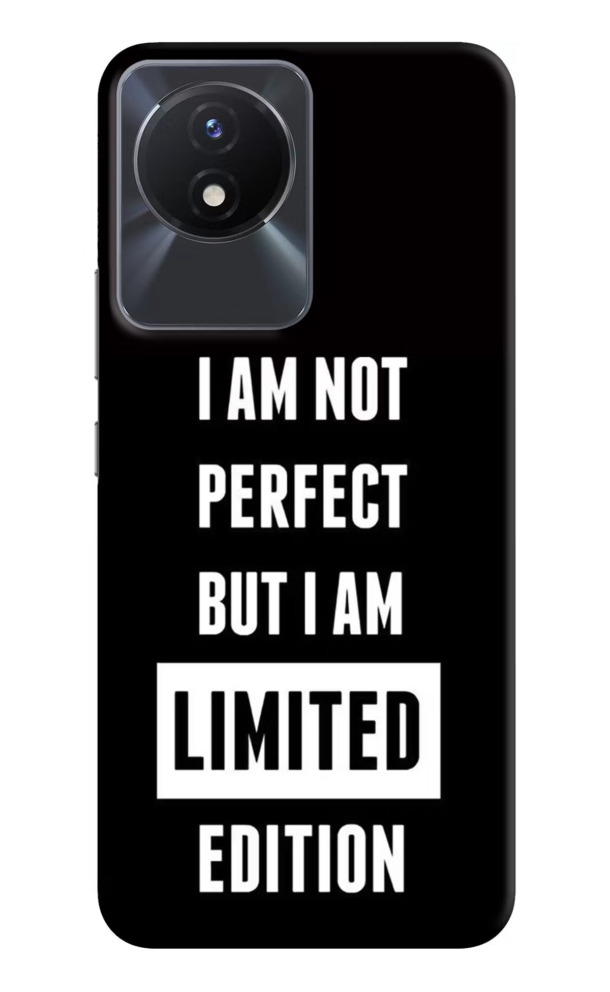 I Am Not Perfect But I Am Limited Edition Vivo Y02/Y02T Hard Case Back Cover by Casekaro