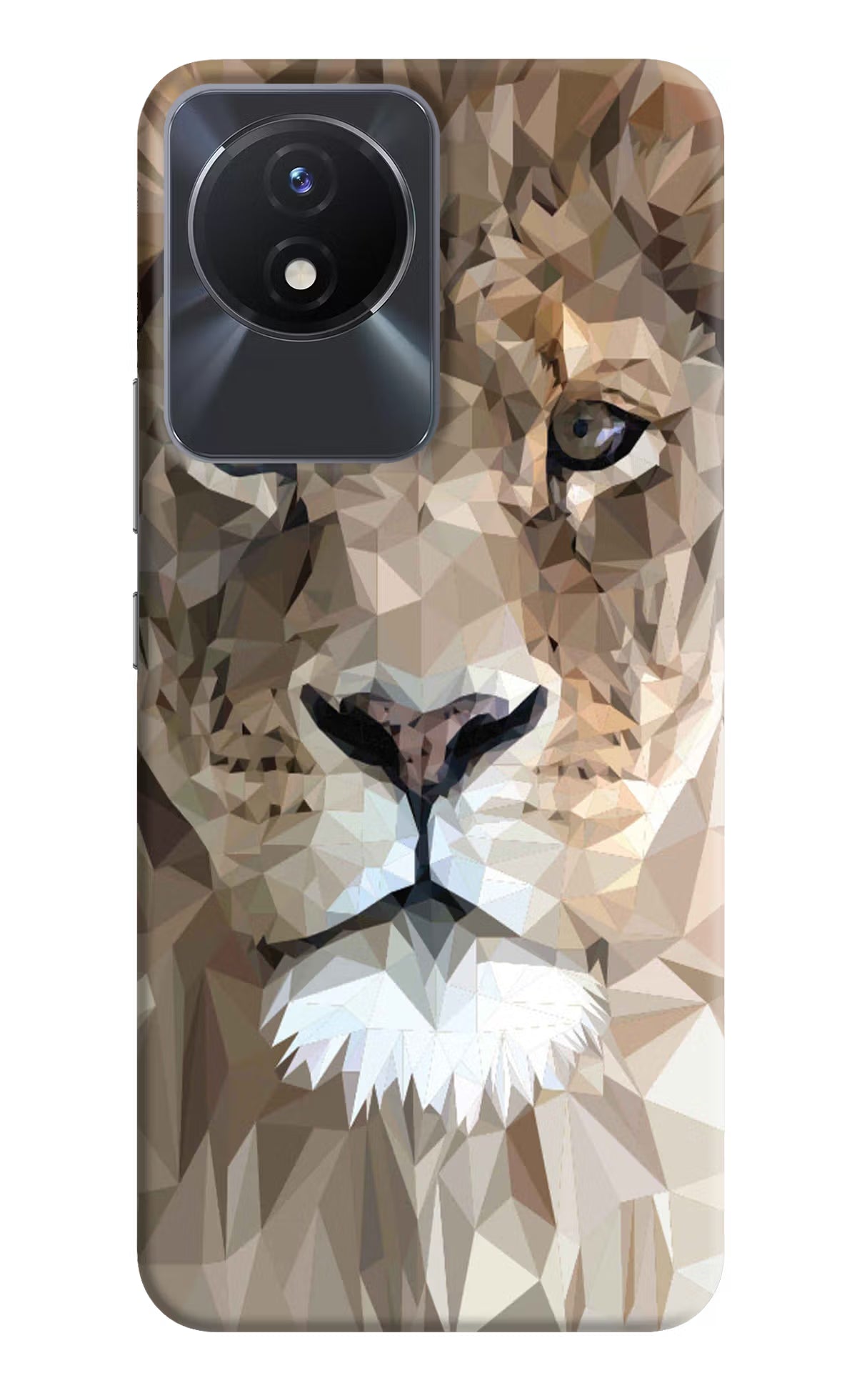 Lion Art Vivo Y02/Y02T Hard Case Back Cover by Casekaro