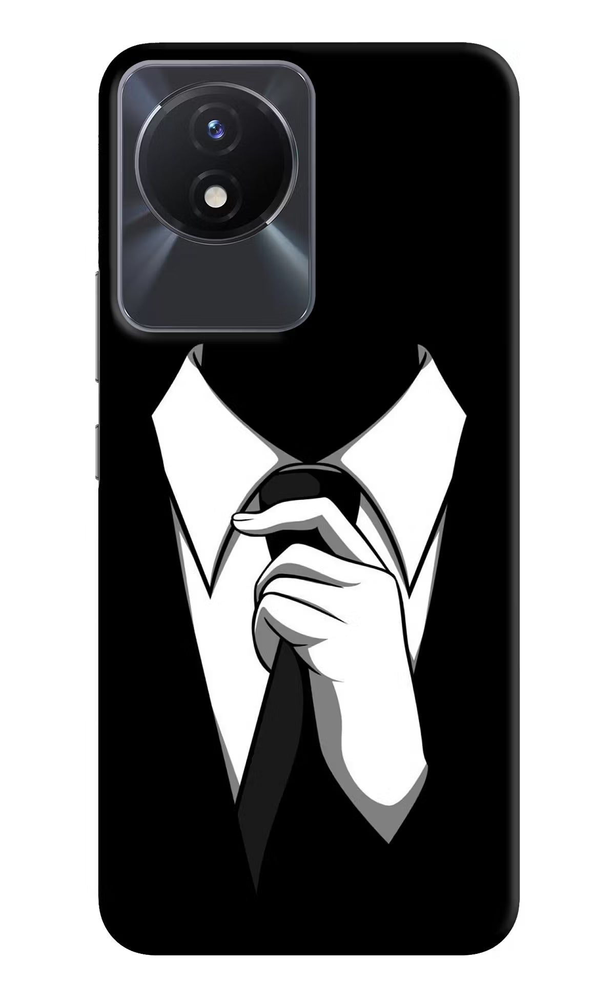 Black Tie Vivo Y02/Y02T Hard Case Back Cover by Casekaro