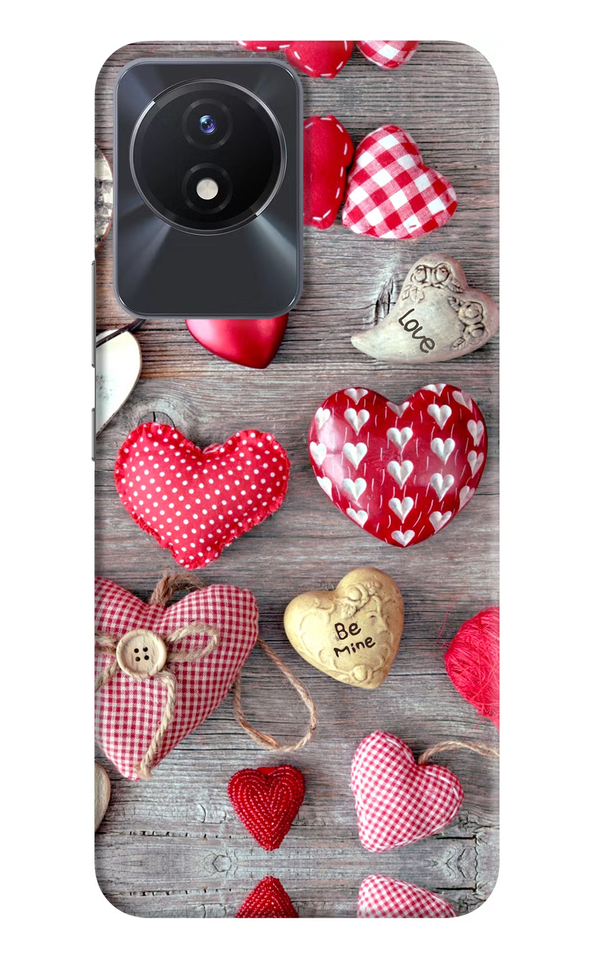 Love Wallpaper Vivo Y02/Y02T Hard Case Back Cover by Casekaro