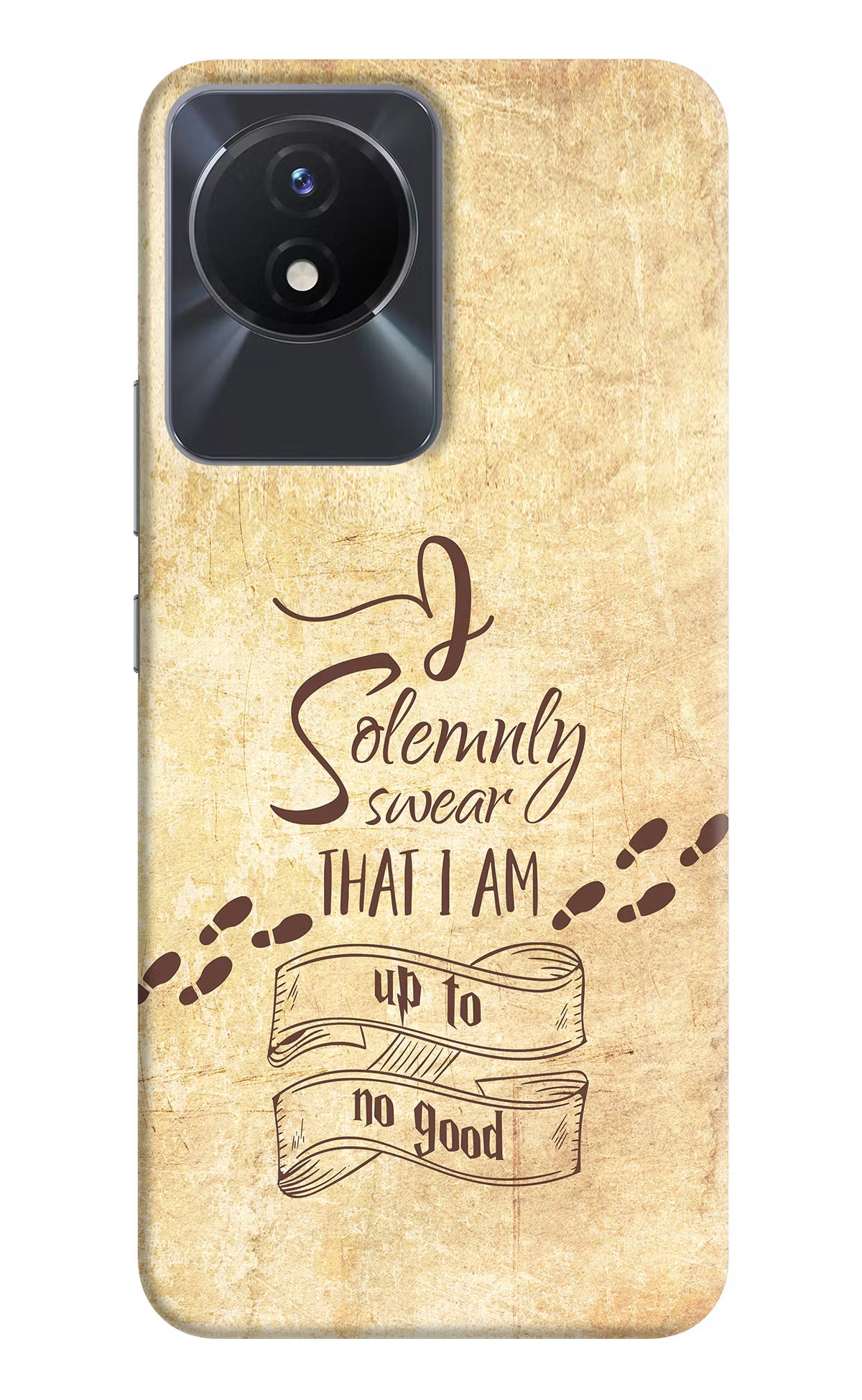 I Solemnly swear that i up to no good Vivo Y02/Y02T Hard Case Back Cover by Casekaro