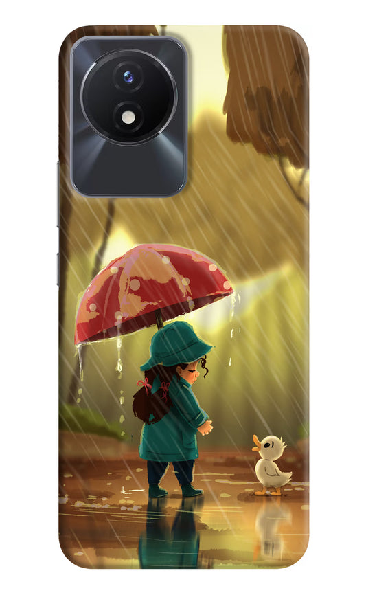 Rainy Day Vivo Y02/Y02T Hard Case Back Cover by Casekaro