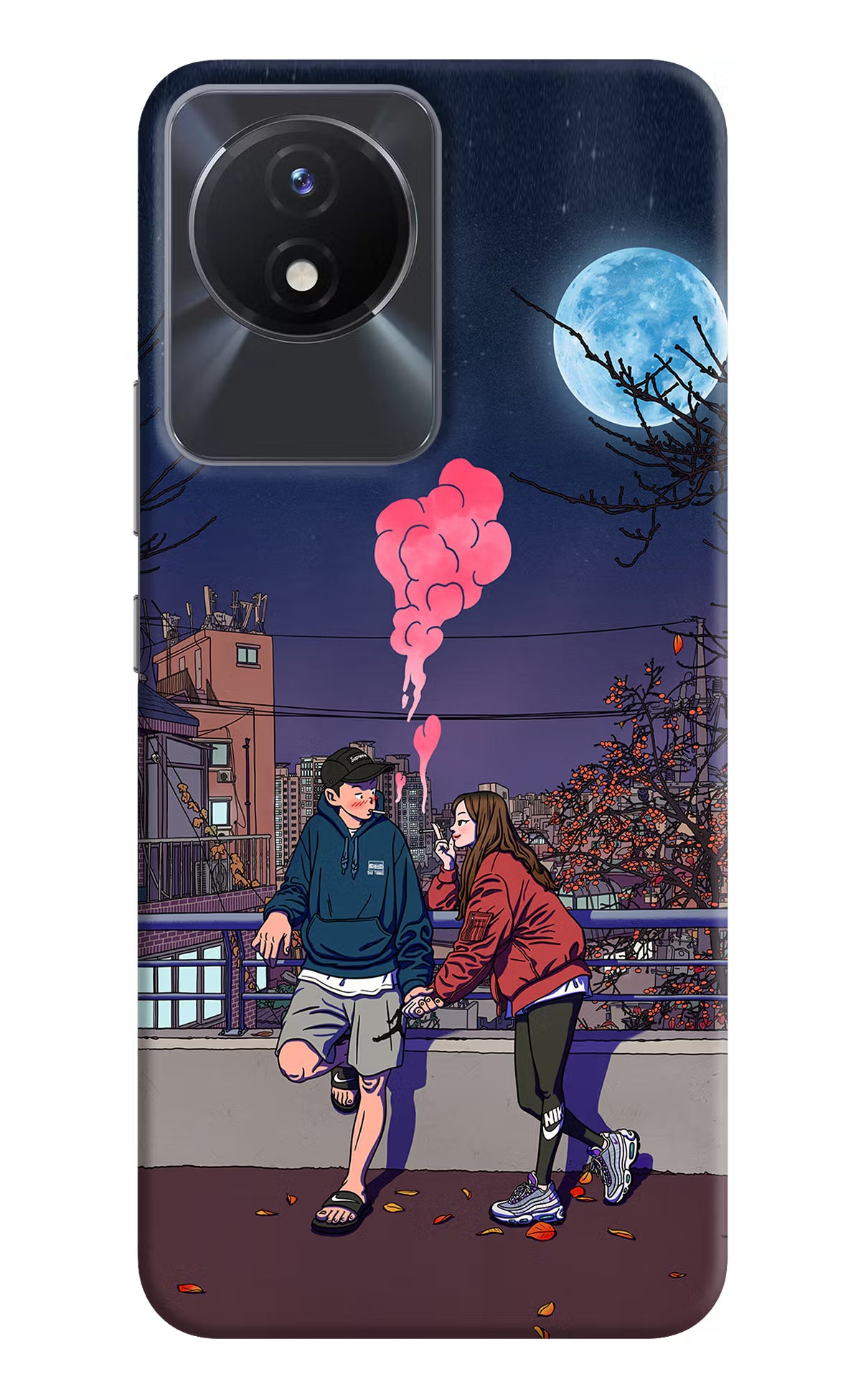 Chilling Couple Vivo Y02/Y02T Hard Case Back Cover by Casekaro