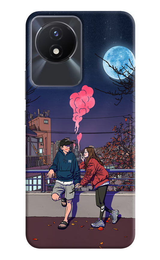 Chilling Couple Vivo Y02/Y02T Hard Case Back Cover by Casekaro