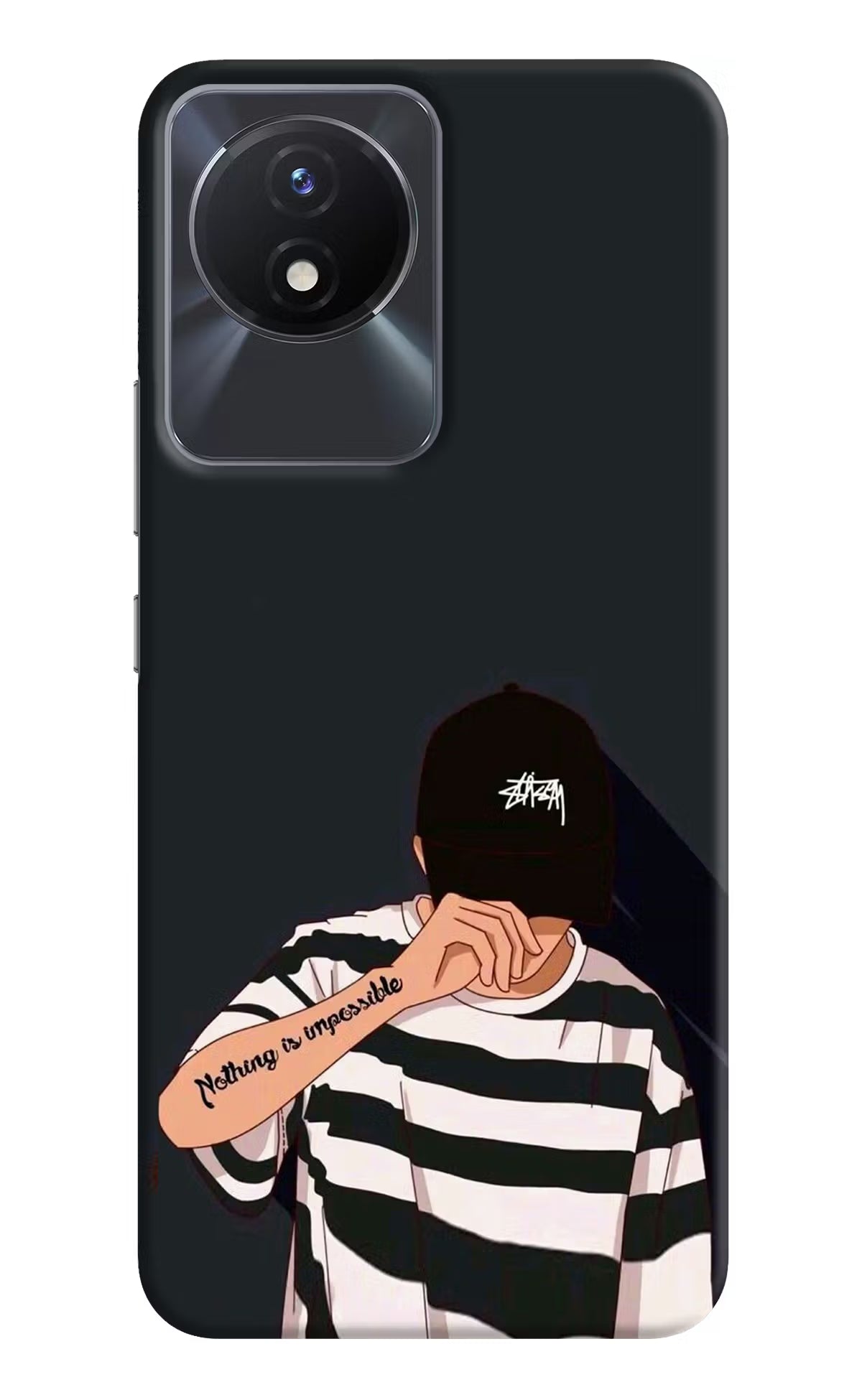 Aesthetic Boy Vivo Y02/Y02T Hard Case Back Cover by Casekaro