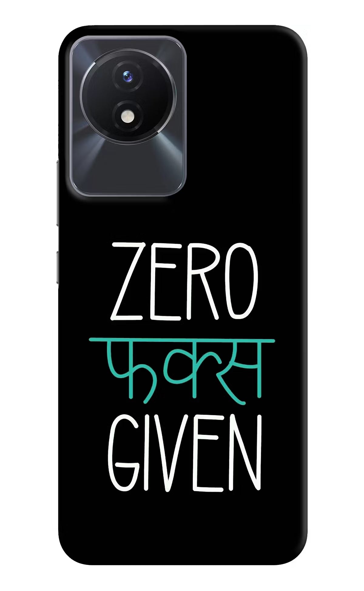 Zero Fucks Given Vivo Y02/Y02T Hard Case Back Cover by Casekaro
