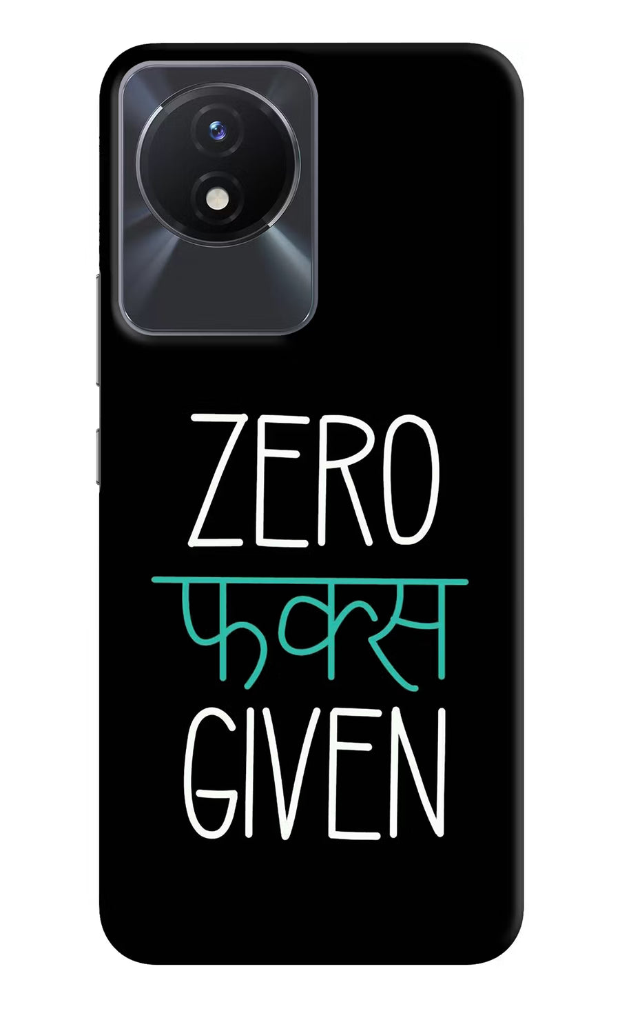 Zero Fucks Given Vivo Y02/Y02T Back Cover, Hard case