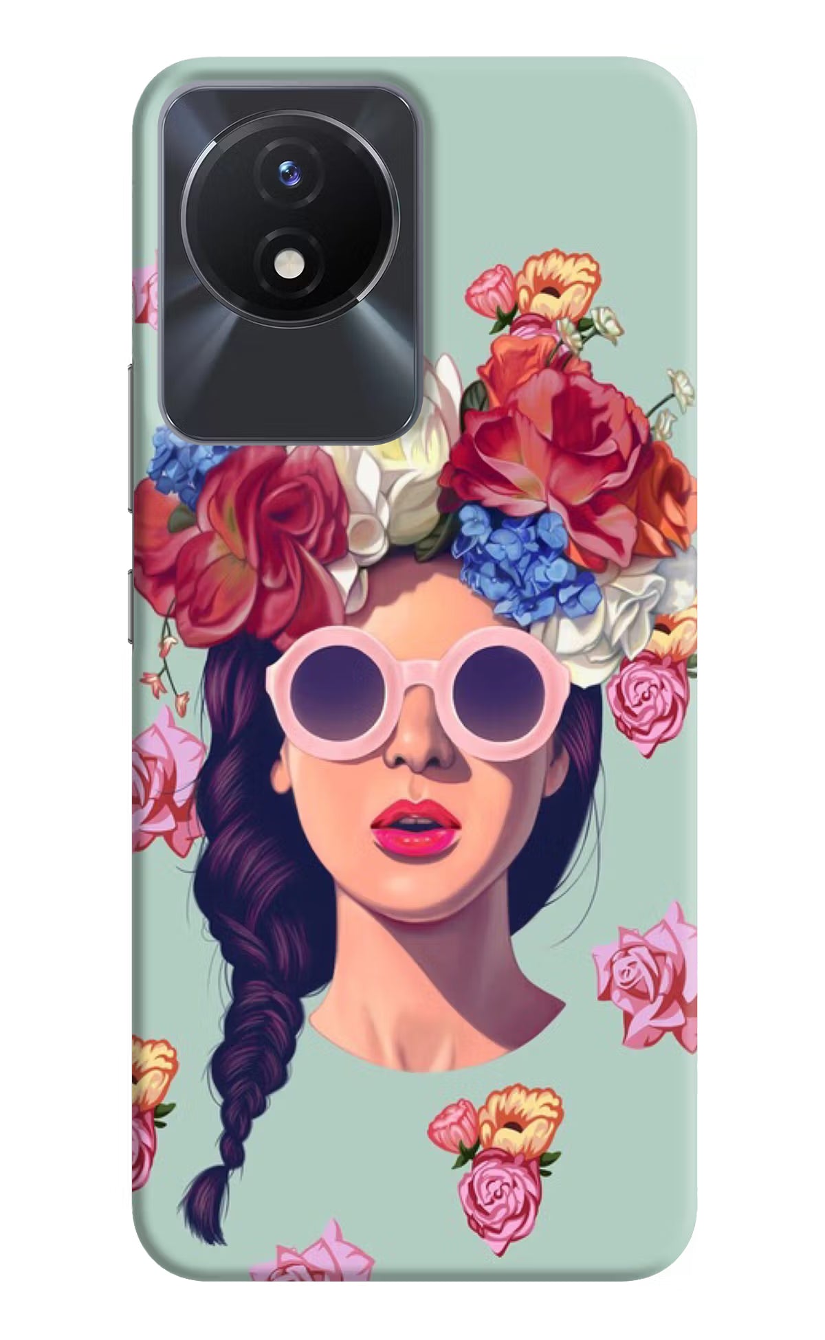 Pretty Girl Vivo Y02/Y02T Hard Case Back Cover by Casekaro