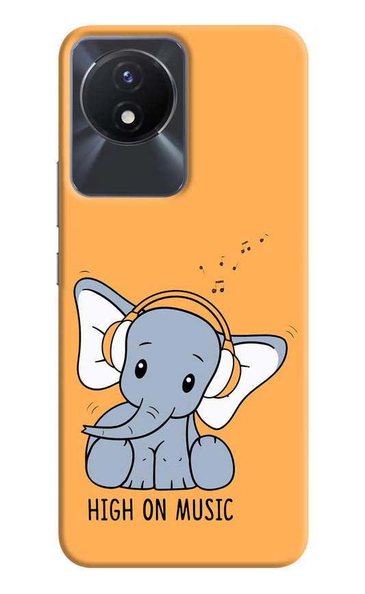 High On Music Vivo Y02/Y02T Hard Case Back Cover by Casekaro