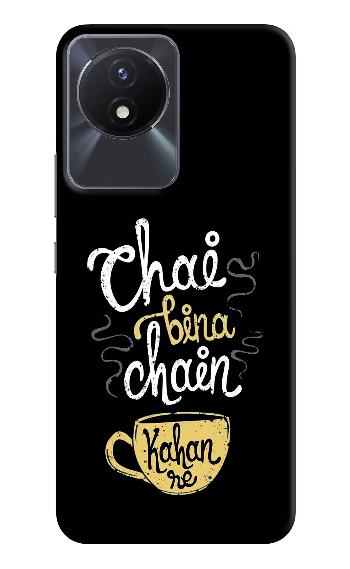 Chai Bina Chain Kaha Re Vivo Y02/Y02T Hard Case Back Cover by Casekaro