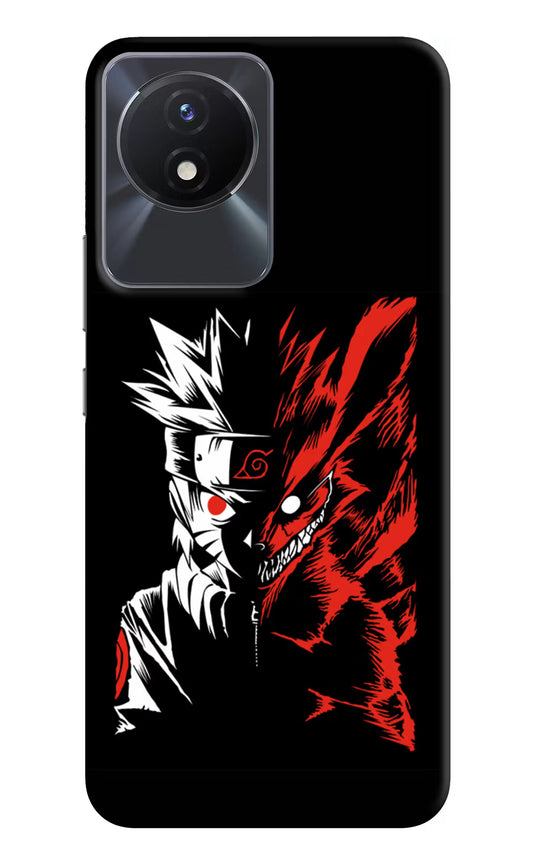 Naruto Two Face Vivo Y02/Y02T Hard Case Back Cover by Casekaro