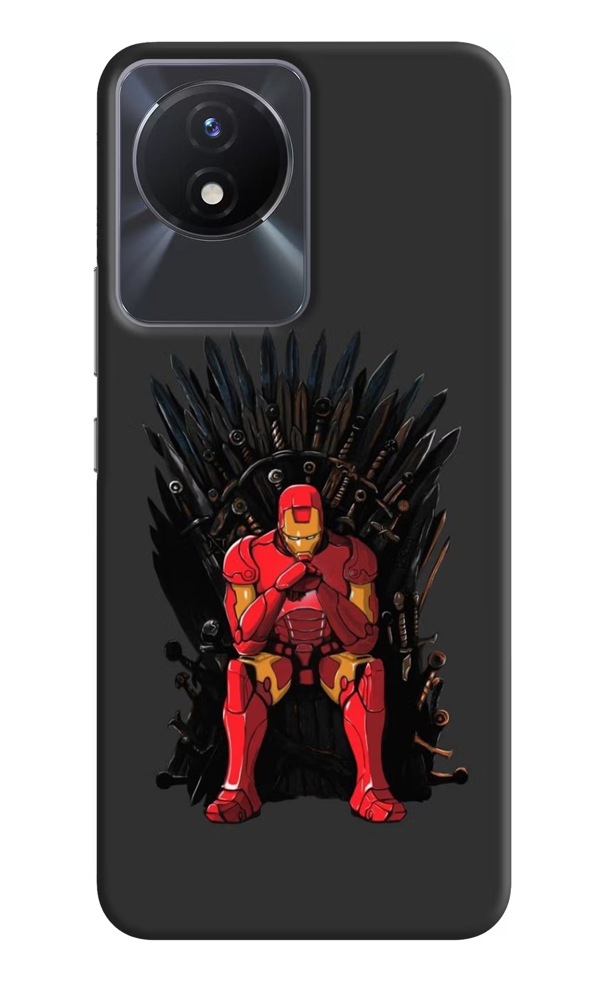 Ironman Throne Vivo Y02/Y02T Hard Case Back Cover by Casekaro