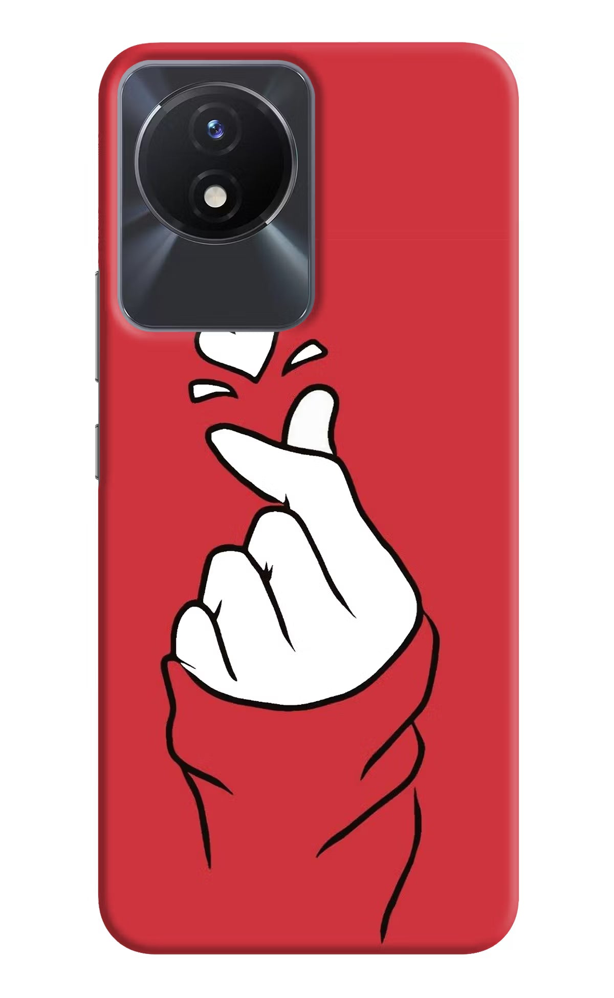 Korean Love Sign Vivo Y02/Y02T Hard Case Back Cover by Casekaro