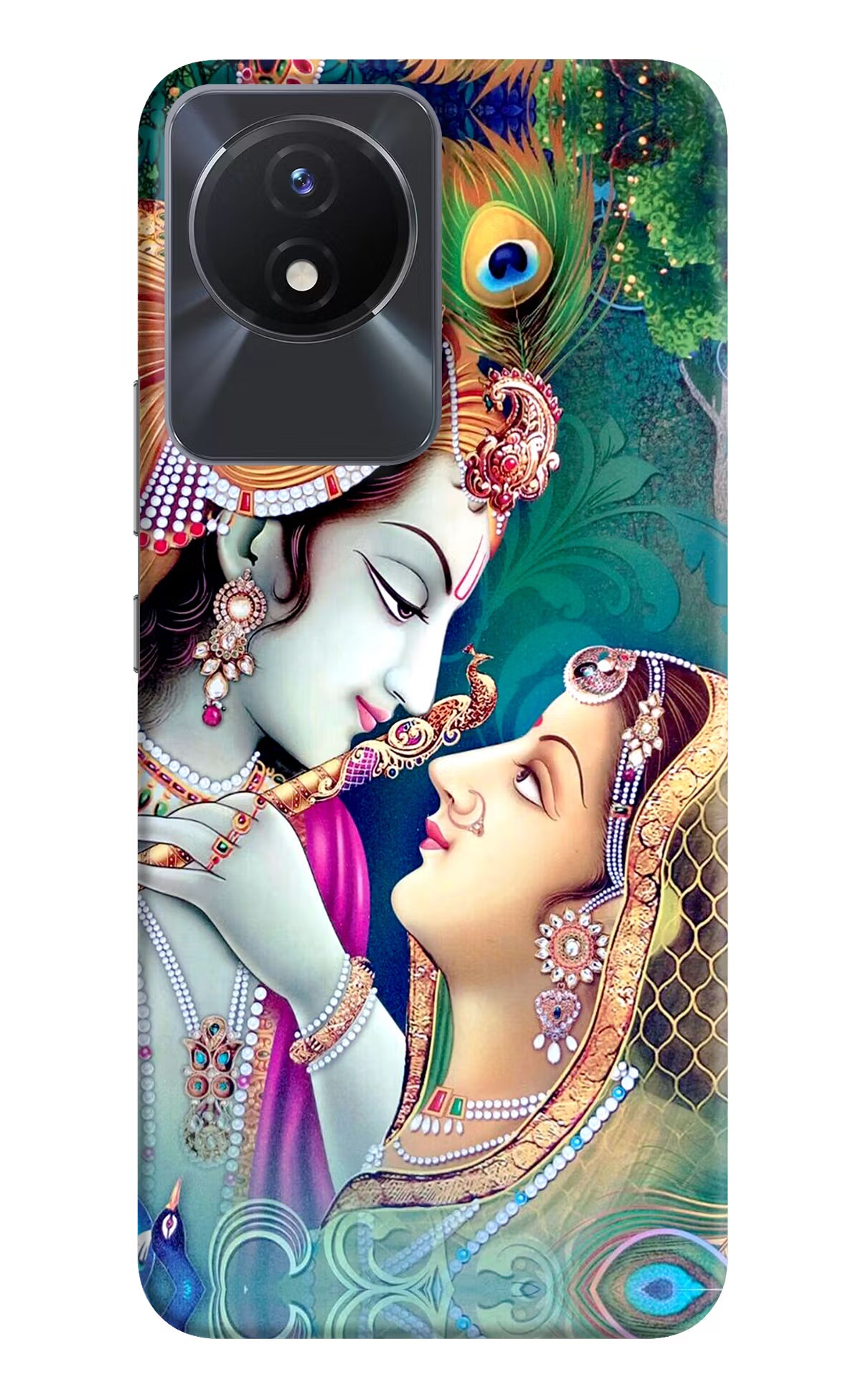 Lord Radha Krishna Vivo Y02/Y02T Hard Case Back Cover by Casekaro