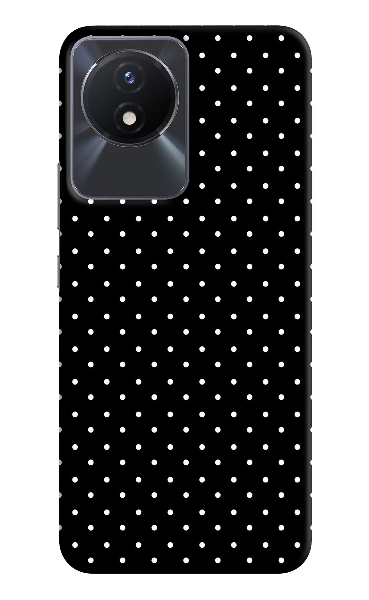 White Dots Vivo Y02/Y02T Hard Case Back Cover by Casekaro
