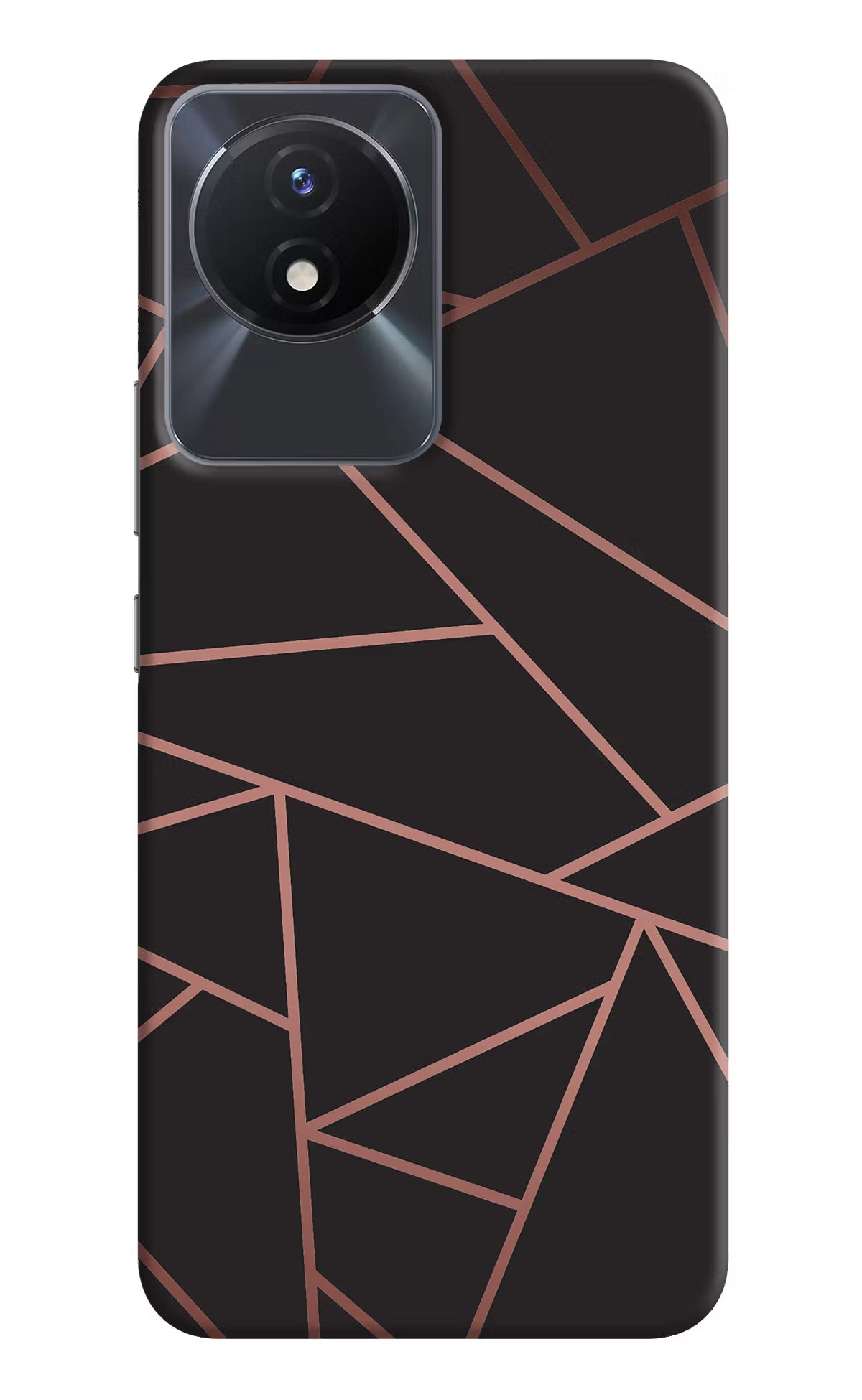 Geometric Pattern Vivo Y02/Y02T Hard Case Back Cover by Casekaro