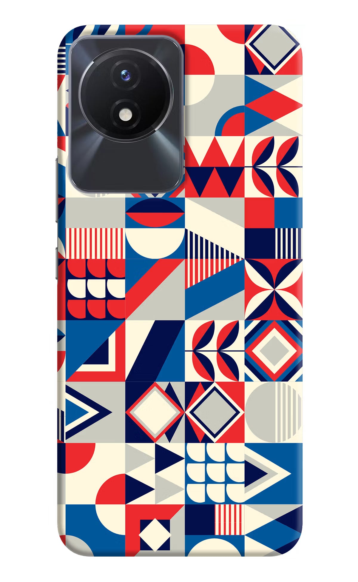 Colorful Pattern Vivo Y02/Y02T Hard Case Back Cover by Casekaro
