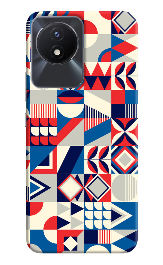 Colorful Pattern Vivo Y02/Y02T Hard Case Back Cover by Casekaro