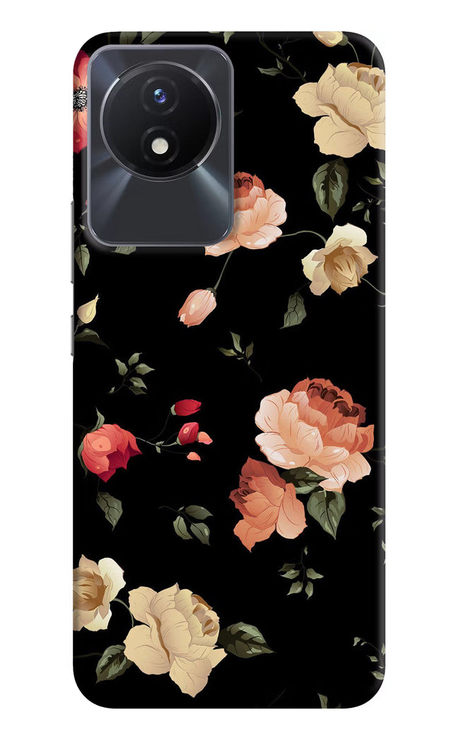 Flowers Vivo Y02/Y02T Hard Case Back Cover by Casekaro