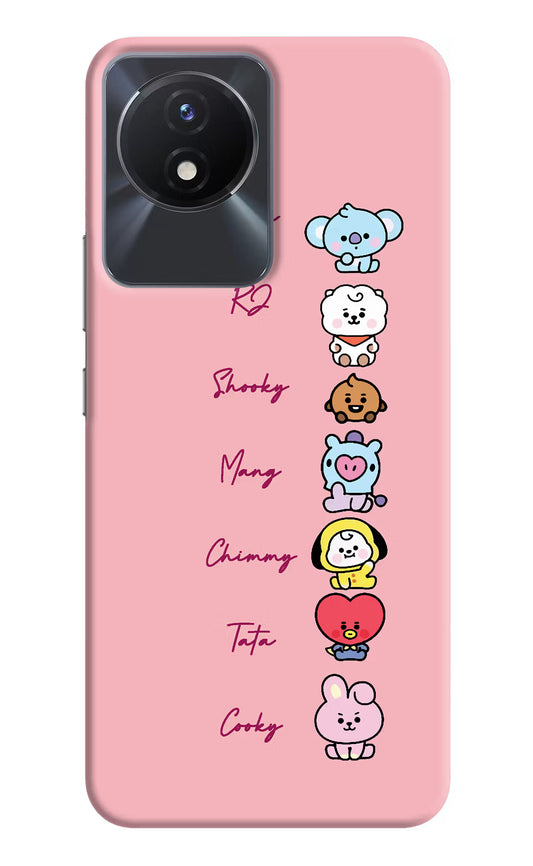 BTS names Vivo Y02/Y02T Hard Case Back Cover by Casekaro