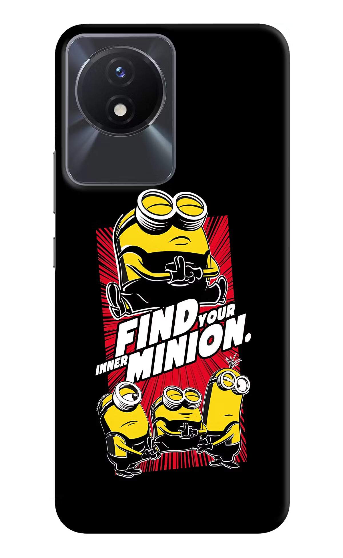 Find your inner Minion Vivo Y02/Y02T Hard Case Back Cover by Casekaro