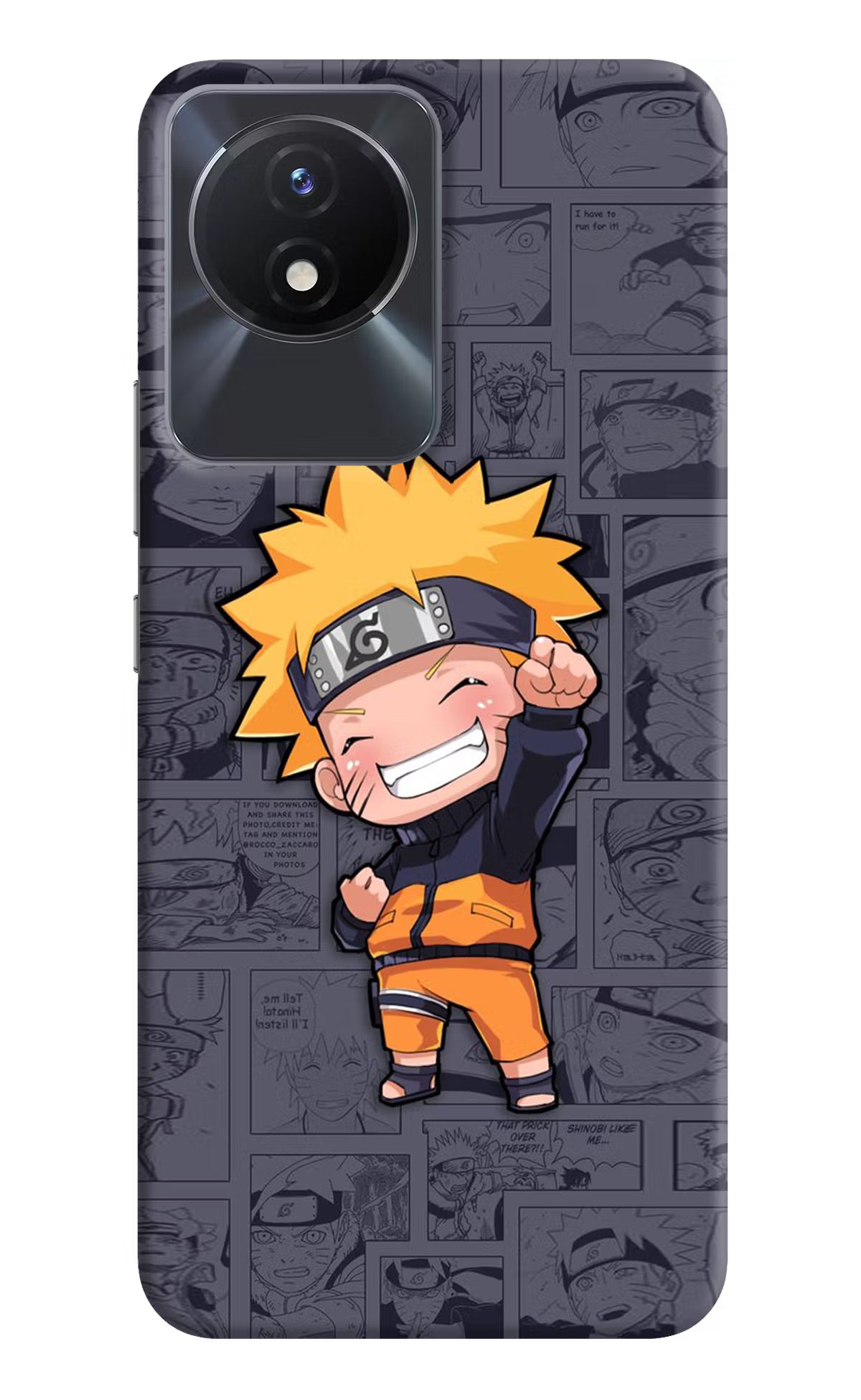 Chota Naruto Vivo Y02/Y02T Hard Case Back Cover by Casekaro