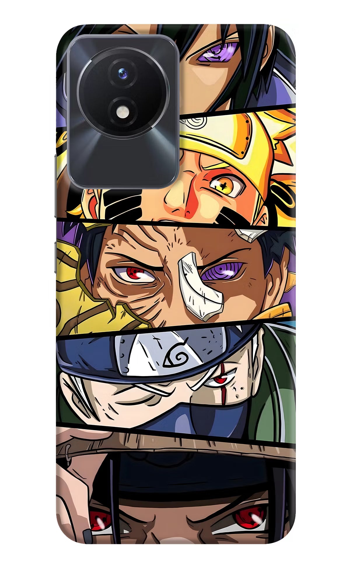 Naruto Character Vivo Y02/Y02T Hard Case Back Cover by Casekaro