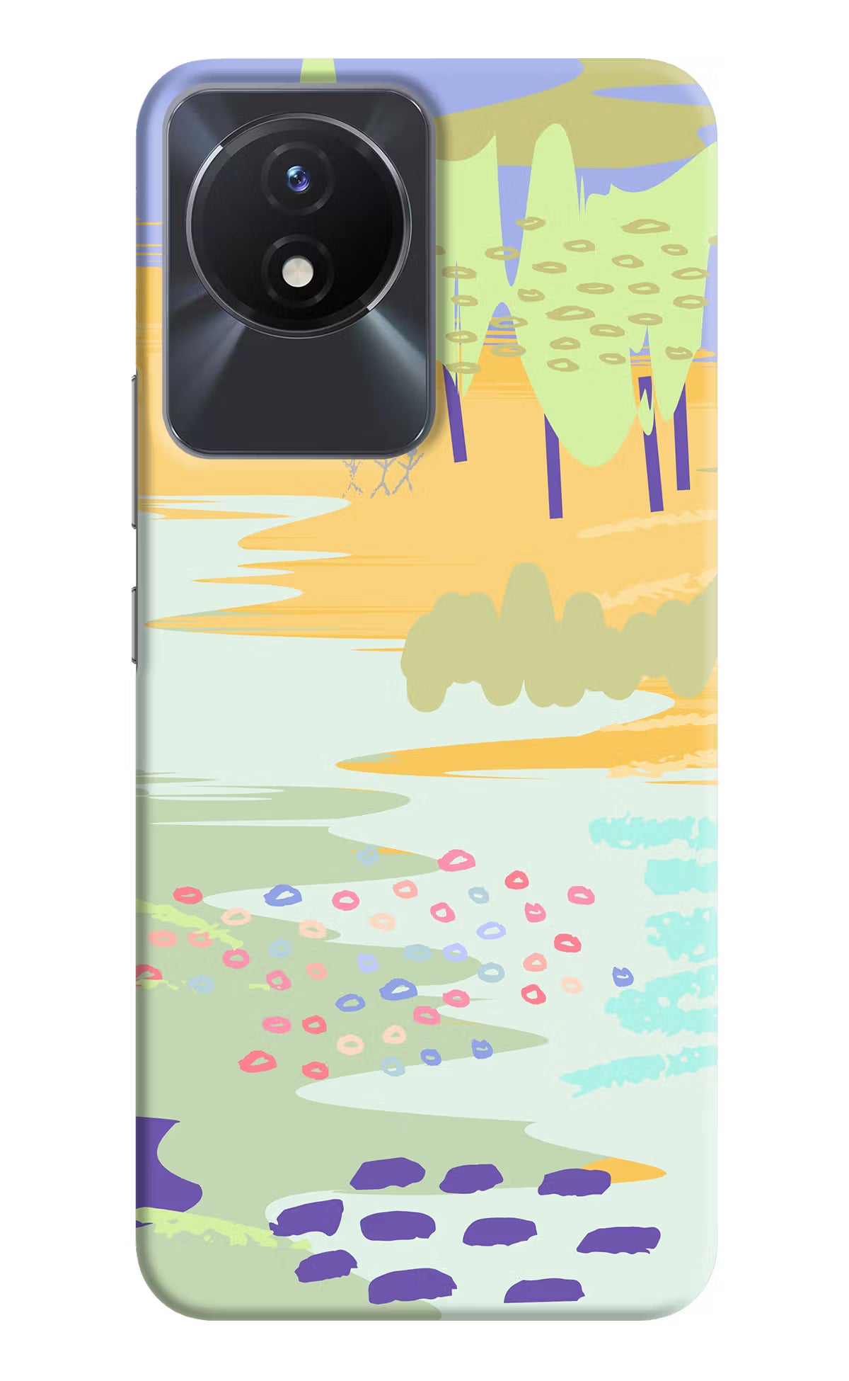 Scenery Vivo Y02/Y02T Hard Case Back Cover by Casekaro