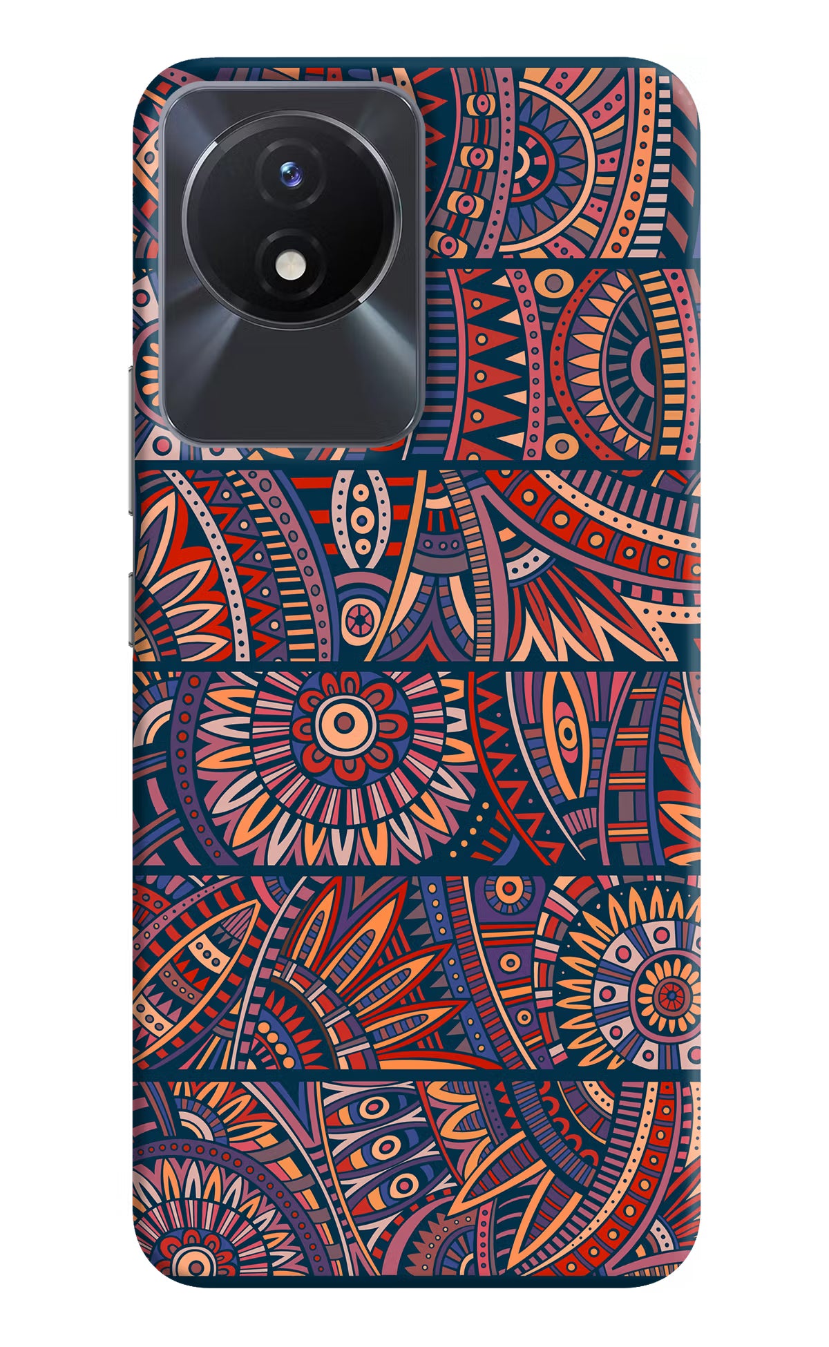 African Culture Design Vivo Y02/Y02T Hard Case Back Cover by Casekaro