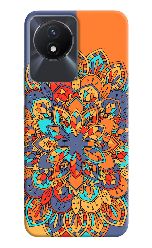 Color Mandala Vivo Y02/Y02T Hard Case Back Cover by Casekaro
