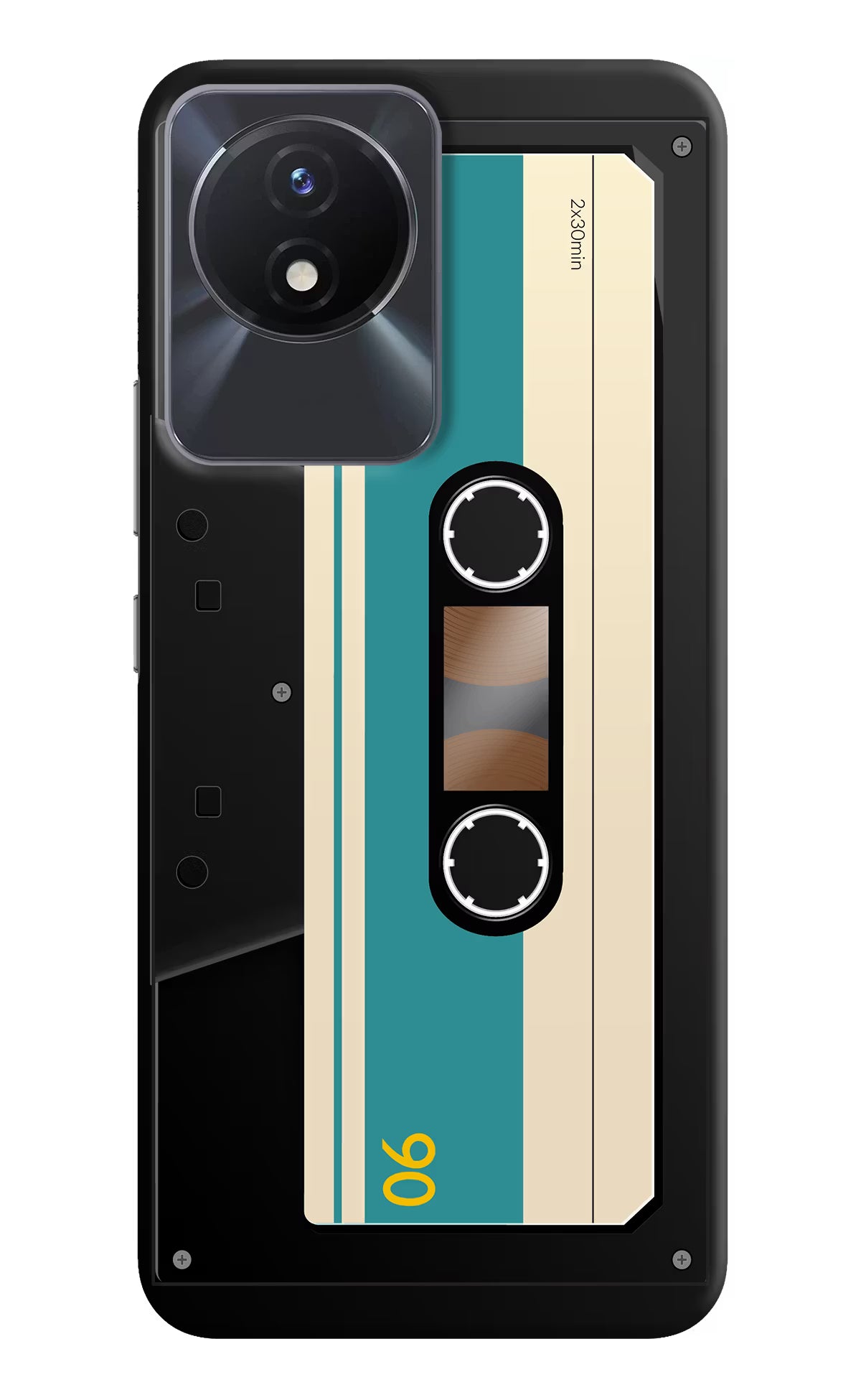 Cassette Vivo Y02/Y02T Hard Case Back Cover by Casekaro