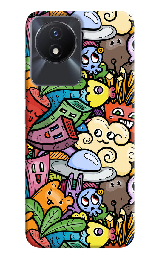 Veggie Doodle Vivo Y02/Y02T Hard Case Back Cover by Casekaro