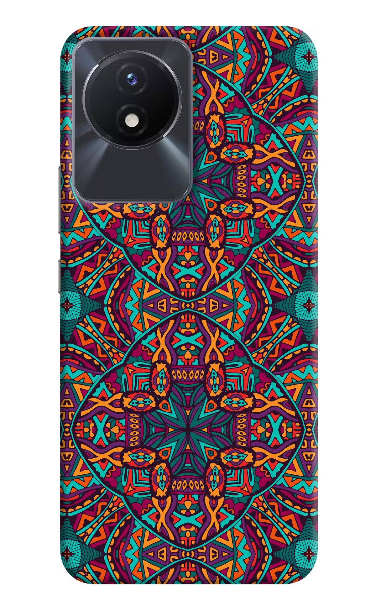 Colour Mandala Vivo Y02/Y02T Hard Case Back Cover by Casekaro