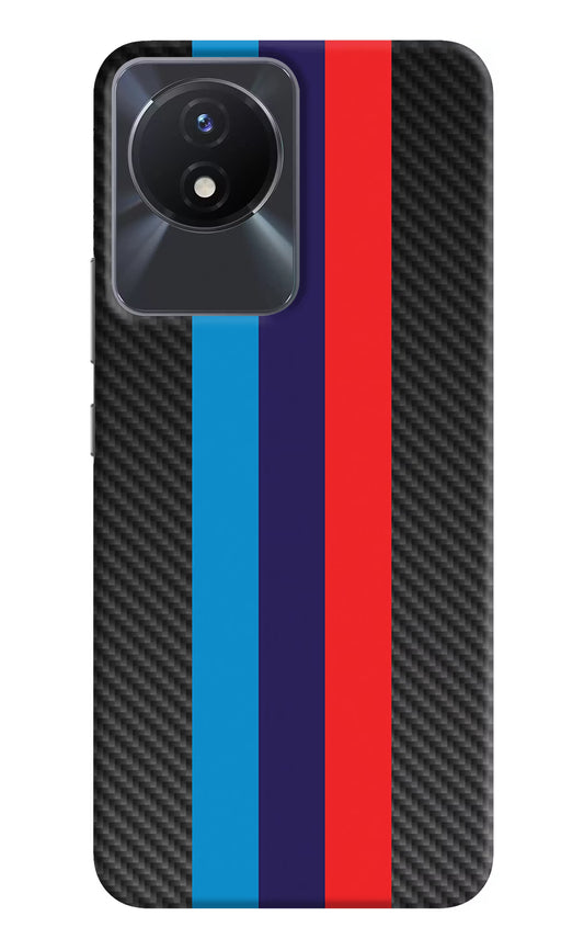 BMW Stripes Pattern Vivo Y02/Y02T Hard Case Back Cover by Casekaro