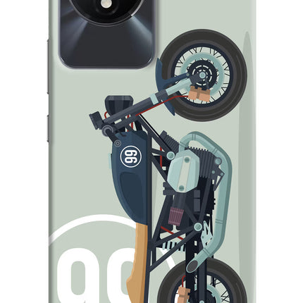 Classic Cafe Racer 99 Vivo Y02/Y02T Hard Case Back Cover by Casekaro