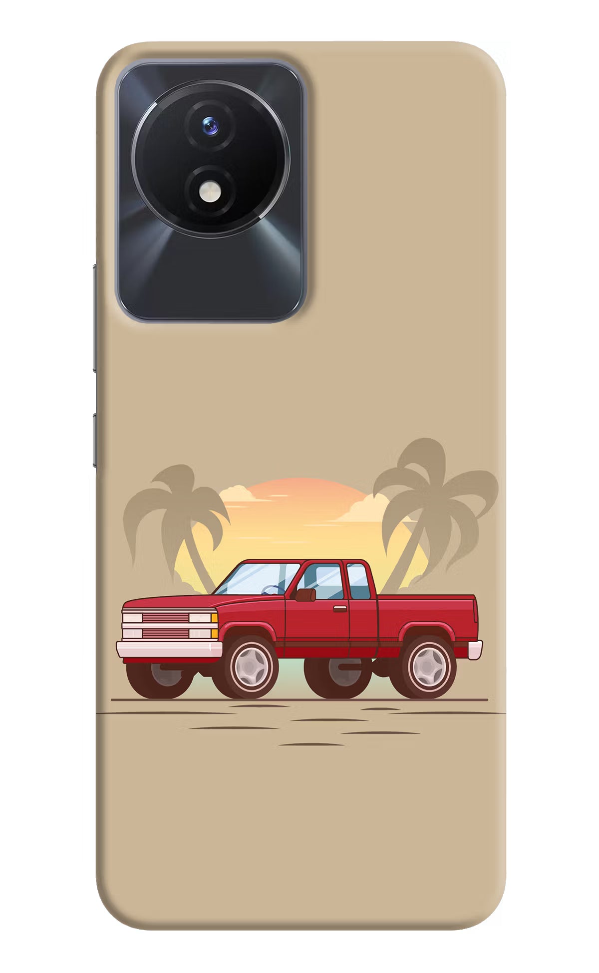 Desert Classic Drive Vivo Y02/Y02T Hard Case Back Cover by Casekaro