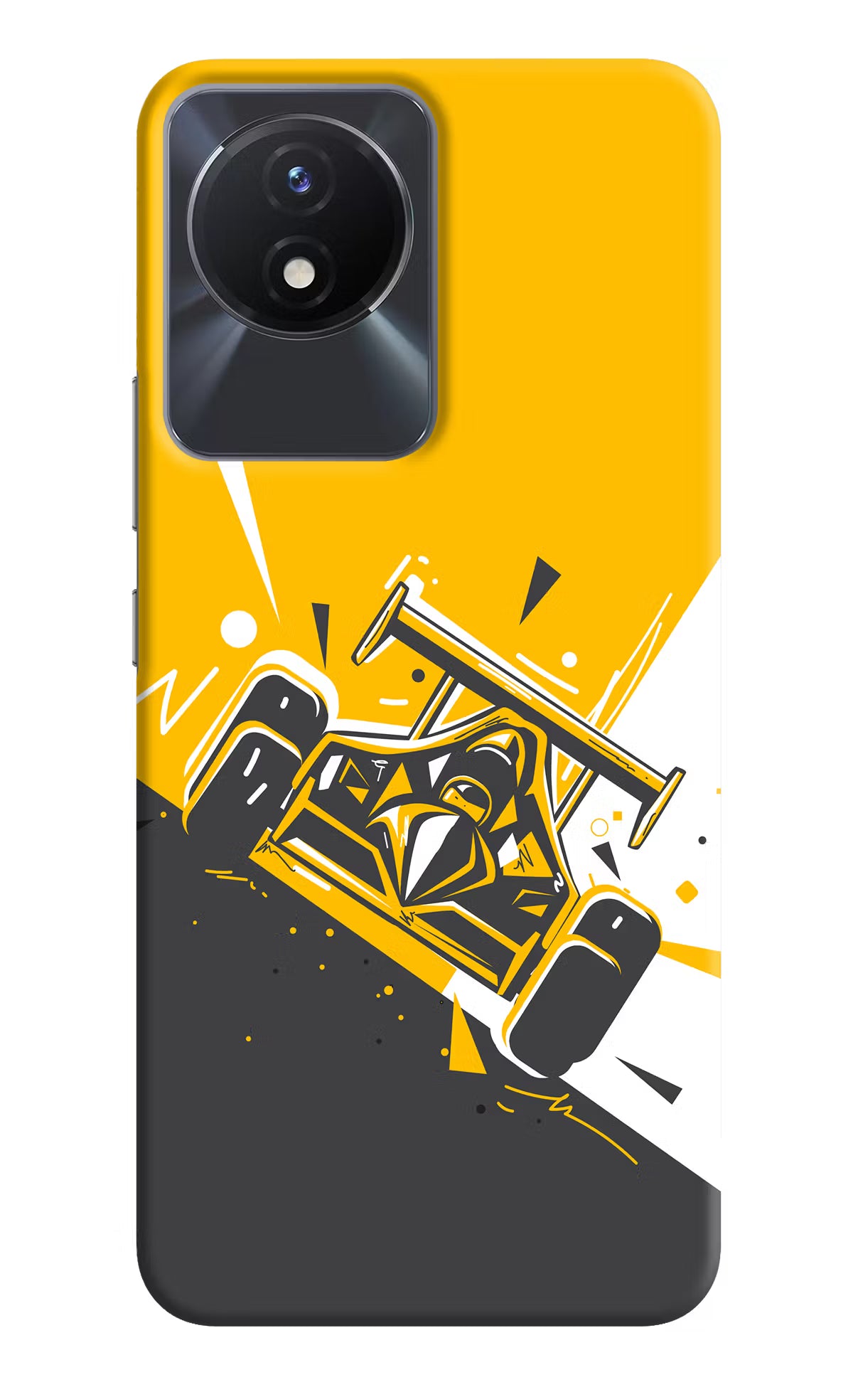 Track King Vivo Y02/Y02T Hard Case Back Cover by Casekaro