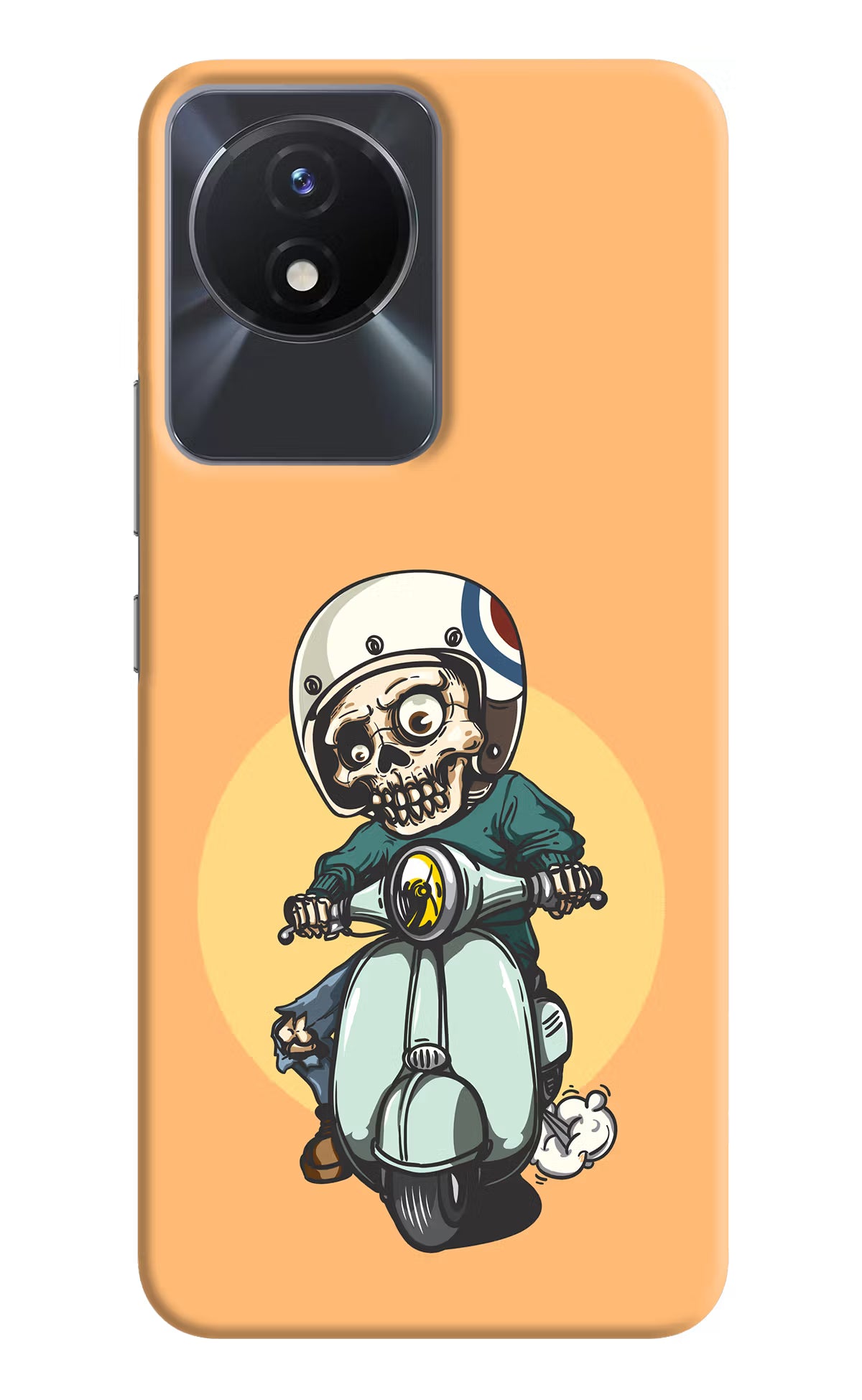 Undead Biker Vivo Y02/Y02T Hard Case Back Cover by Casekaro