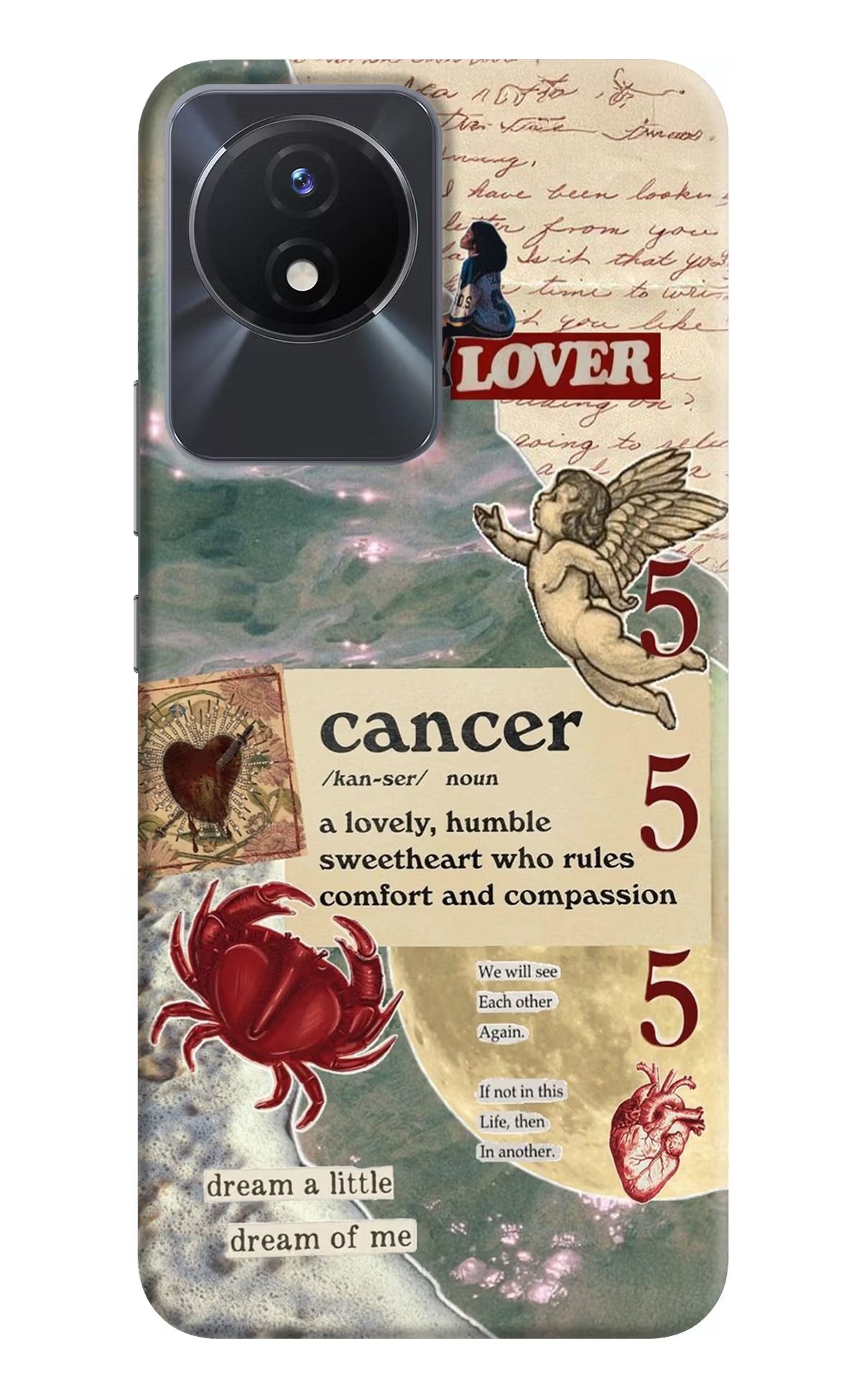Cancer Zodiac Vivo Y02/Y02T Hard Case Back Cover by Casekaro