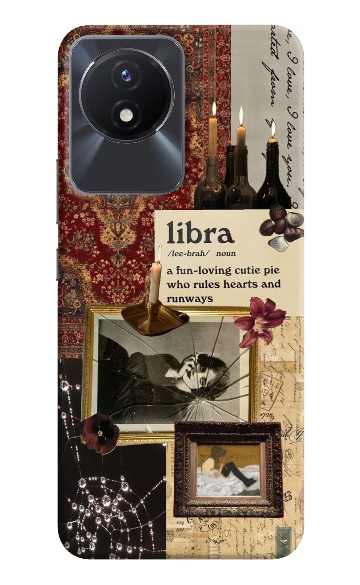 Libra Zodiac Vivo Y02/Y02T Hard Case Back Cover by Casekaro