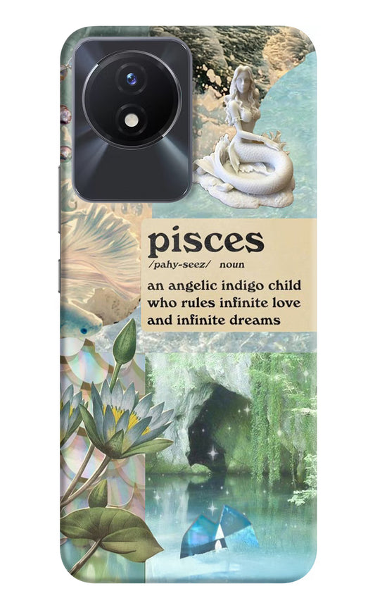 Pisces Zodiac Vivo Y02/Y02T Hard Case Back Cover by Casekaro