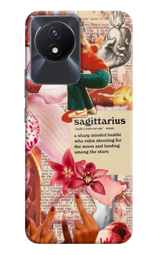 Sagittarius Zodiac Vivo Y02/Y02T Hard Case Back Cover by Casekaro
