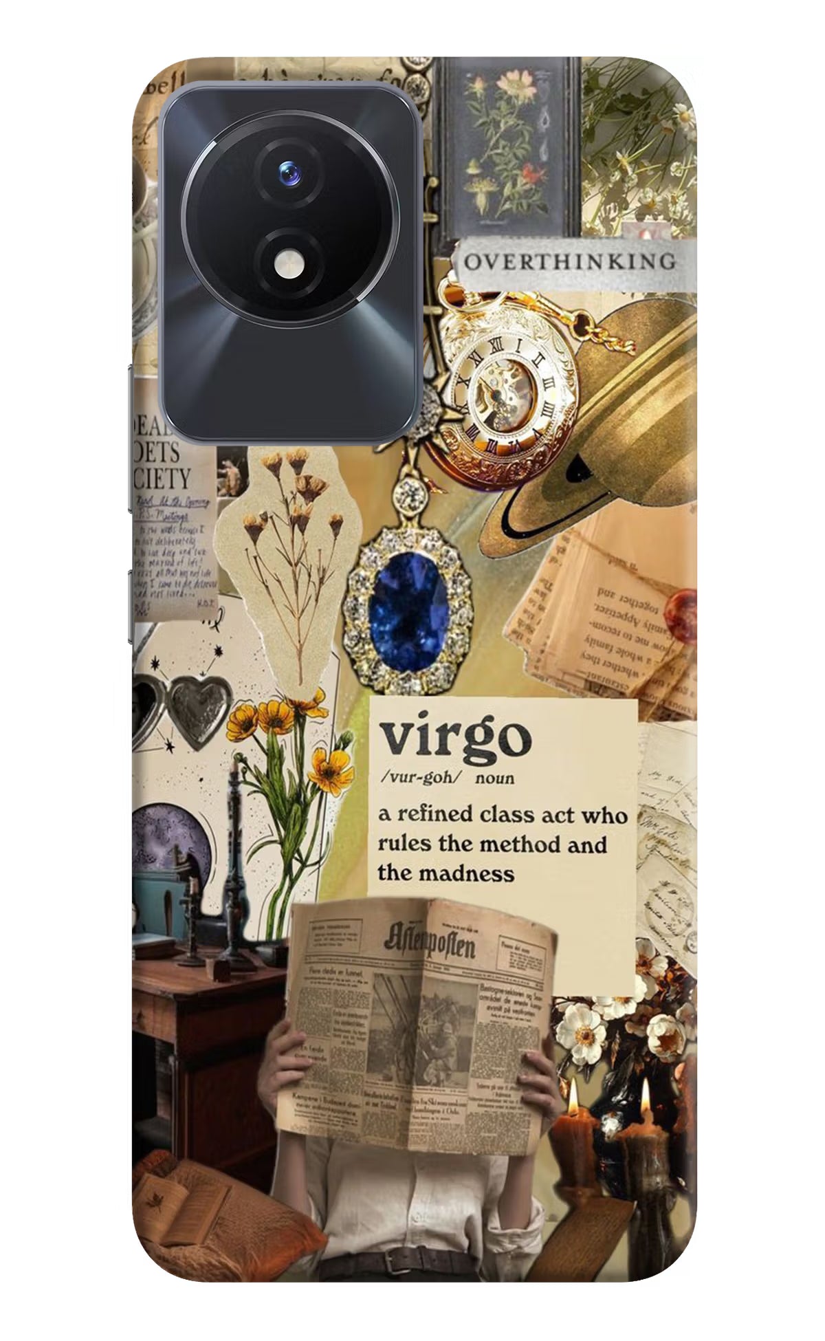 Virgo Zodiac Vivo Y02/Y02T Hard Case Back Cover by Casekaro