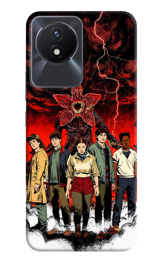 Ordinary Things Characters Vivo Y02/Y02T Hard Case Back Cover by Casekaro