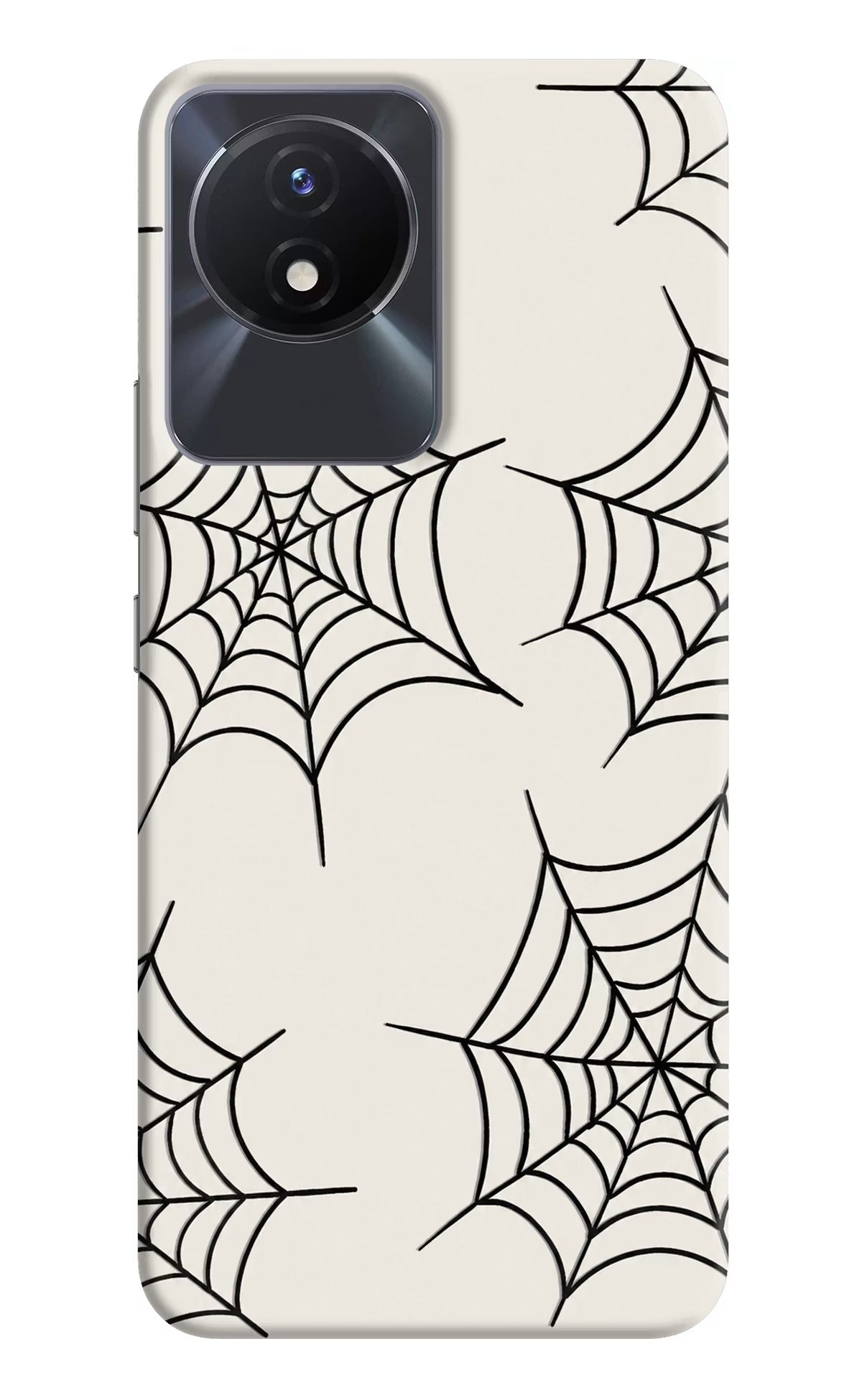 Spider Web Vivo Y02/Y02T Hard Case Back Cover by Casekaro