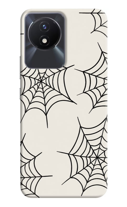 Spider Web Vivo Y02/Y02T Hard Case Back Cover by Casekaro