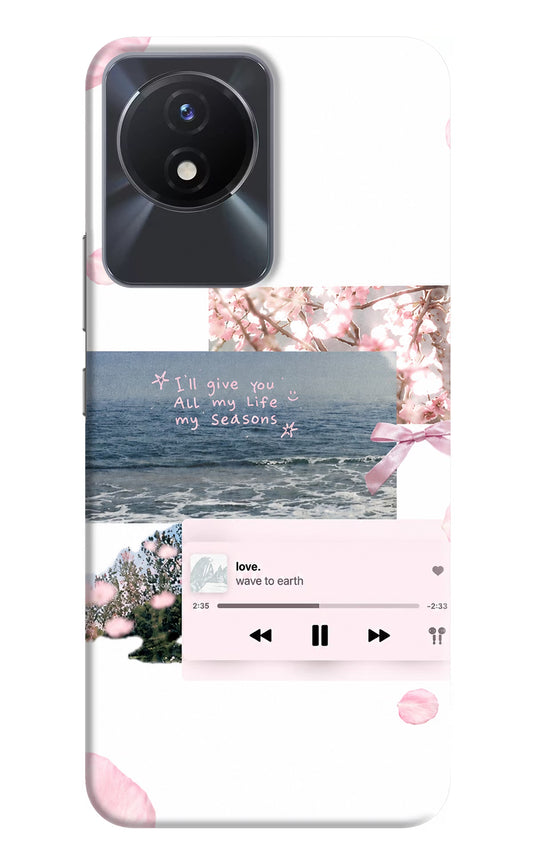 Wave to earth Vivo Y02/Y02T Hard Case Back Cover by Casekaro