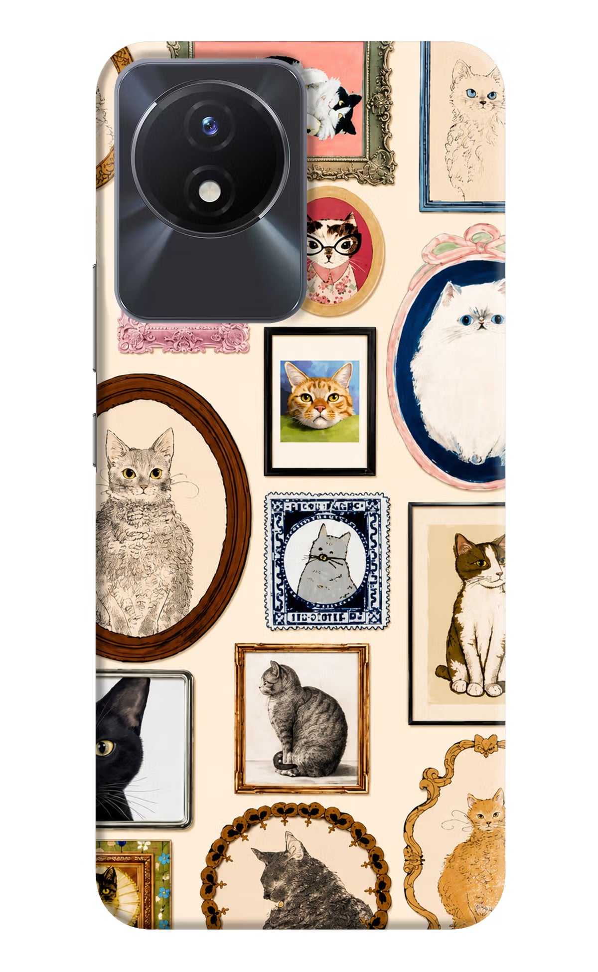 Mirror Cats Vivo Y02/Y02T Back Cover