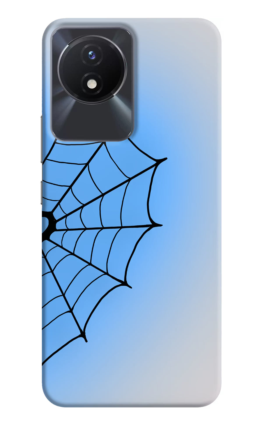 Blue Web Vivo Y02/Y02T Back Cover, Hard case